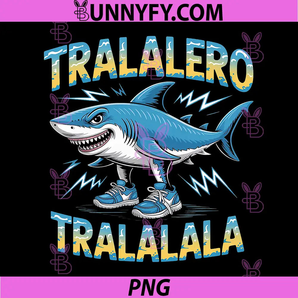 Tralalero Tralala PNG, Italian Brainrot Memes PNG, Internet Memes GenZ PNG