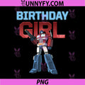 Transformers Birthday Girl PNG, Optimus Prime Battle Mood Performance PNG