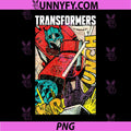 Transformers Vintage Faded PNG, Optimus Prime Comic Book Punch PNG