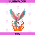 Transgender Phoenix Bird Trans Pride Flag PNG, Rising From Ashes PNG