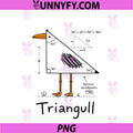 Triangull Triangle Seagull Bird Pun PNG, Funny Math Teacher PNG