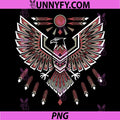 Tribal Aztec Eagle Sacred Geometry PNG, Native Bird Symbol Art PNG