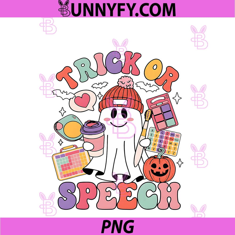 Trick Or Speech Funny SLP PNG, Halloween Speech Therapy Halloween PNG