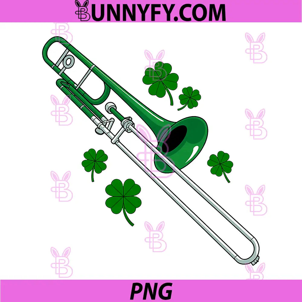 Trombone Player PNG, Trombonist Brass Musician PNG, St Patricks Day PNG