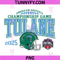 Tulane Green Wave AAC PNG, Championship 2025 Football Gray PNG