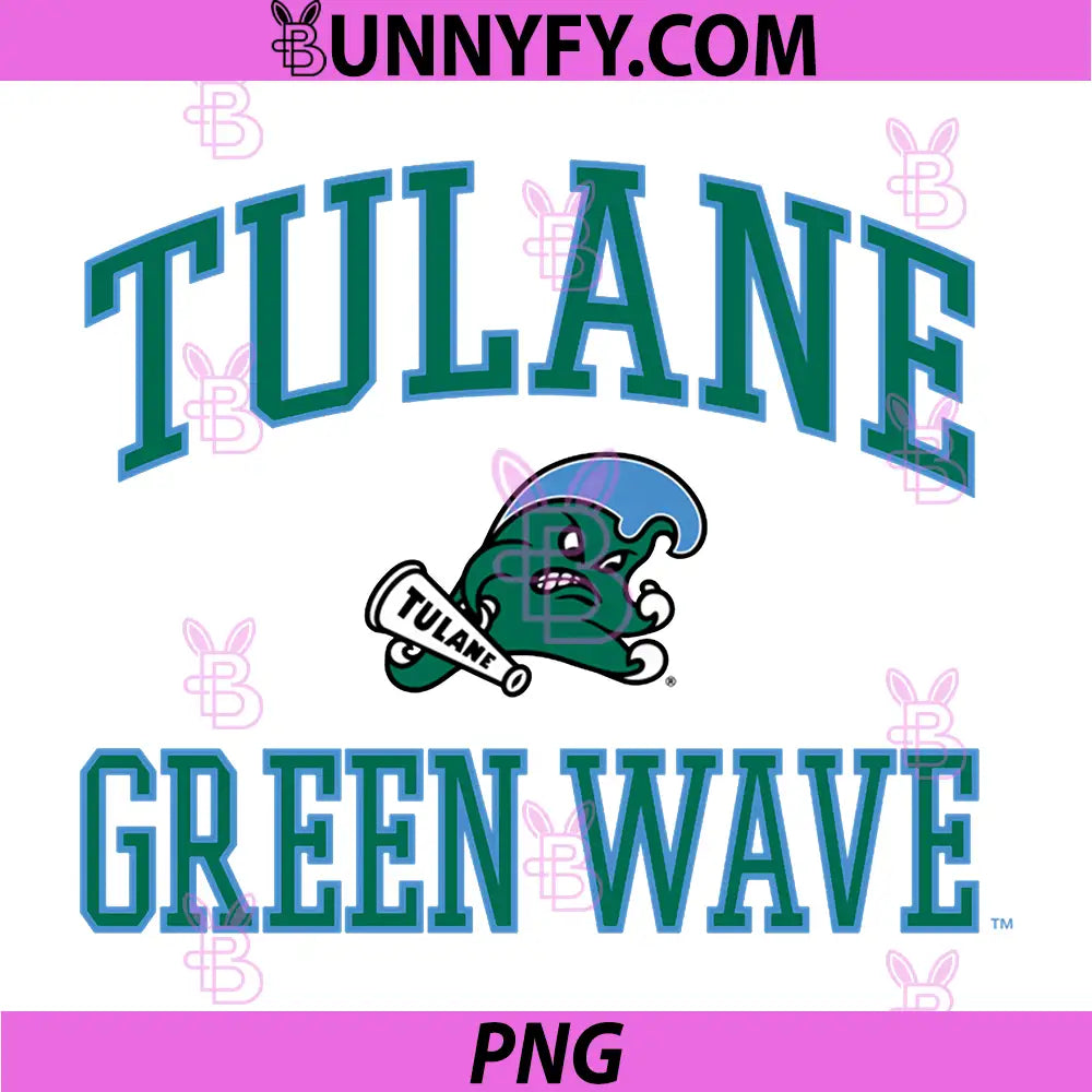 Tulane Green Wave PNG, Basketball Screen Gray Officially Licensed PNG