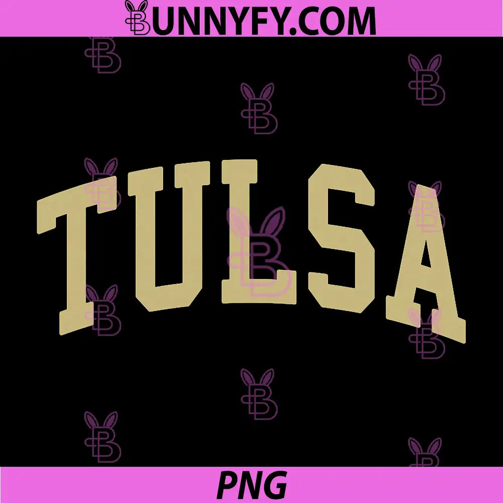 Tulsa PNG, Retro Tulsa City Text Graphic Design PNG