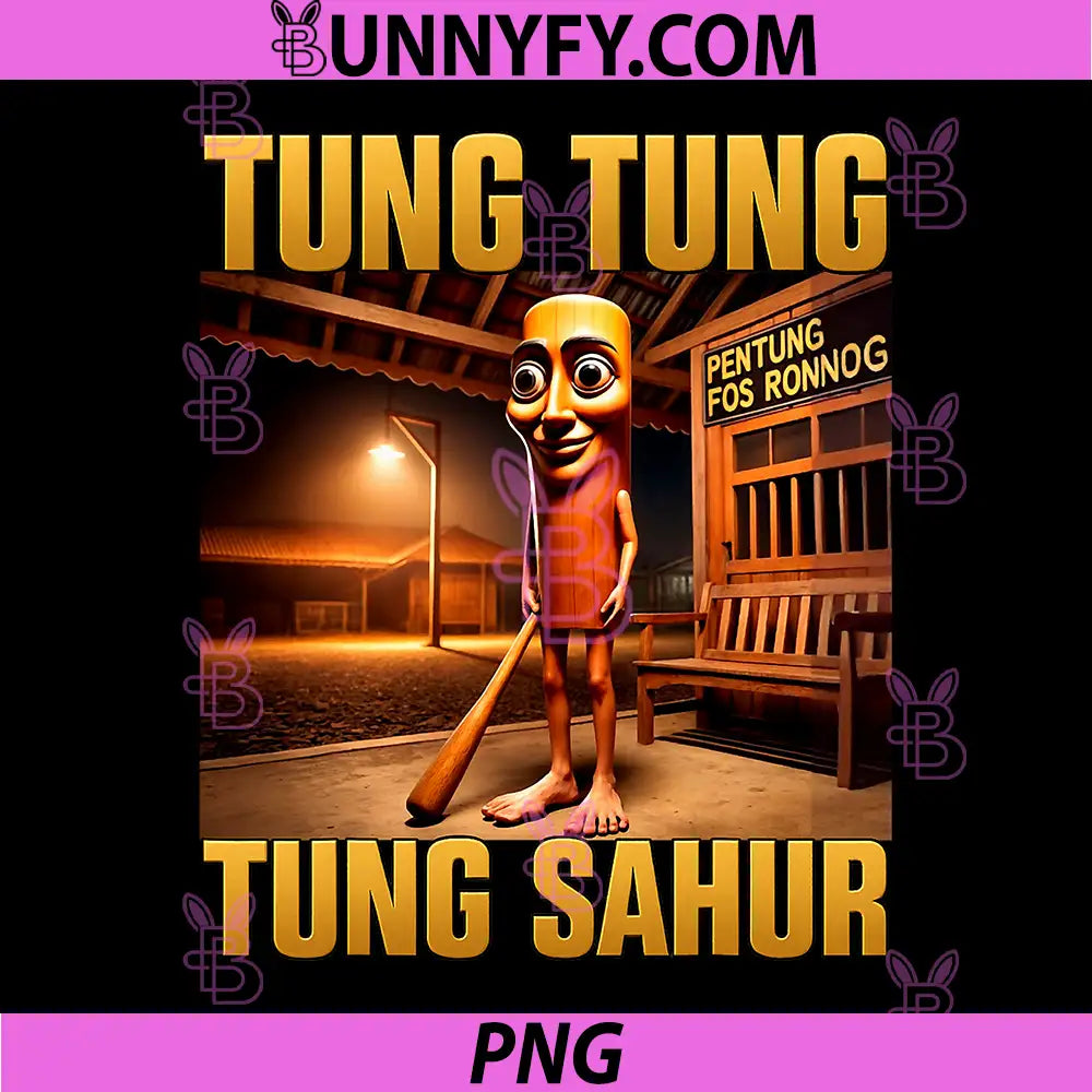 Tung Tung Tung Sahur PNG, Brainrot Meme PNG