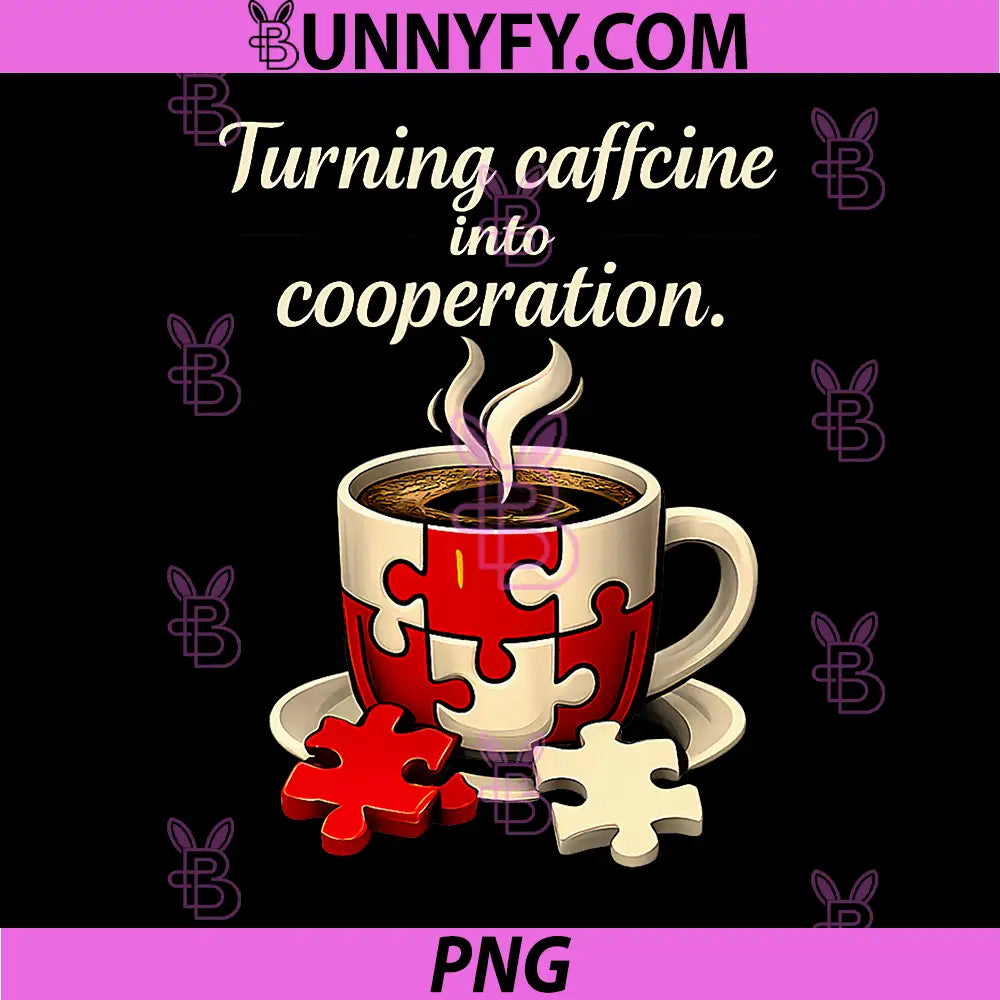Turning Caffeine into Cooperation PNG, Office Meeting Humor PNG