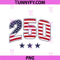 Two Fiddy 2 Fiddy 250th Anniversary PNG, 4th Of July Patriotic PNG