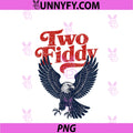 Two Fiddy Eagle Vintage PNG, Patriotic 250th Anniversary 4th July PNG