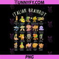 Types Of Italian Brainrot PNG, Meme Character Hand Drawn PNG