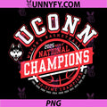 UConn Huskies National PNG, Champs 2025 Women's Basketball 12X PNG