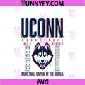 UConn Huskies PNG, Basketball Capital Of The World PNG