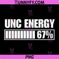 UNC Energy 67 Percent Meme PNG, Funny Battery Bar Graphic PNG
