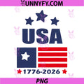USA 1776-2026 Patriotic PNG, 250th Anniversary Celebration PNG
