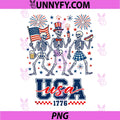 USA 250th Anniversary Celebrating PNG, Freedom Funny Skelations PNG