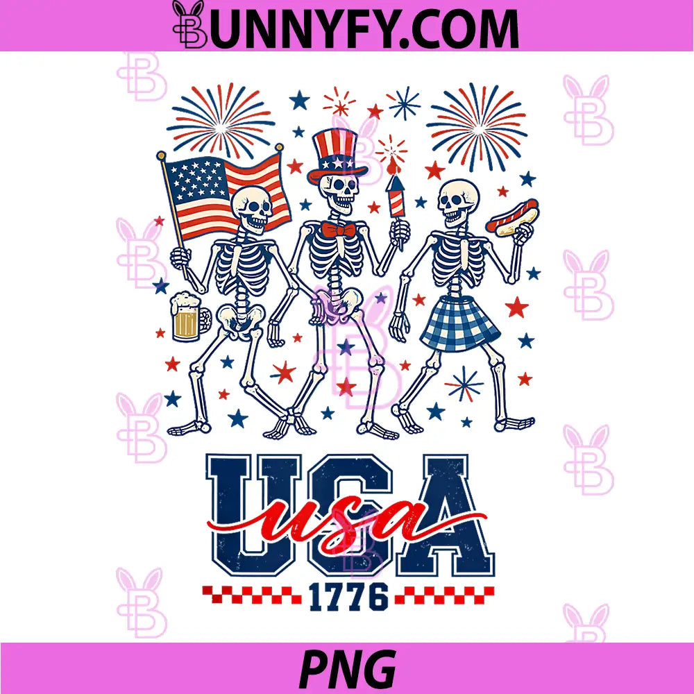 USA 250th Anniversary Celebrating PNG, Freedom Funny Skelations PNG