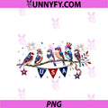 USA 250th Anniversary PNG, Patriotic Birds 4th Of July PNG