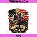 USA 250th Trump Playing Guitar PNG, 4th Of July 250th Anniversary PNG