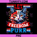 USA 4th of July Party PNG, American Flag Cat Performance PNG