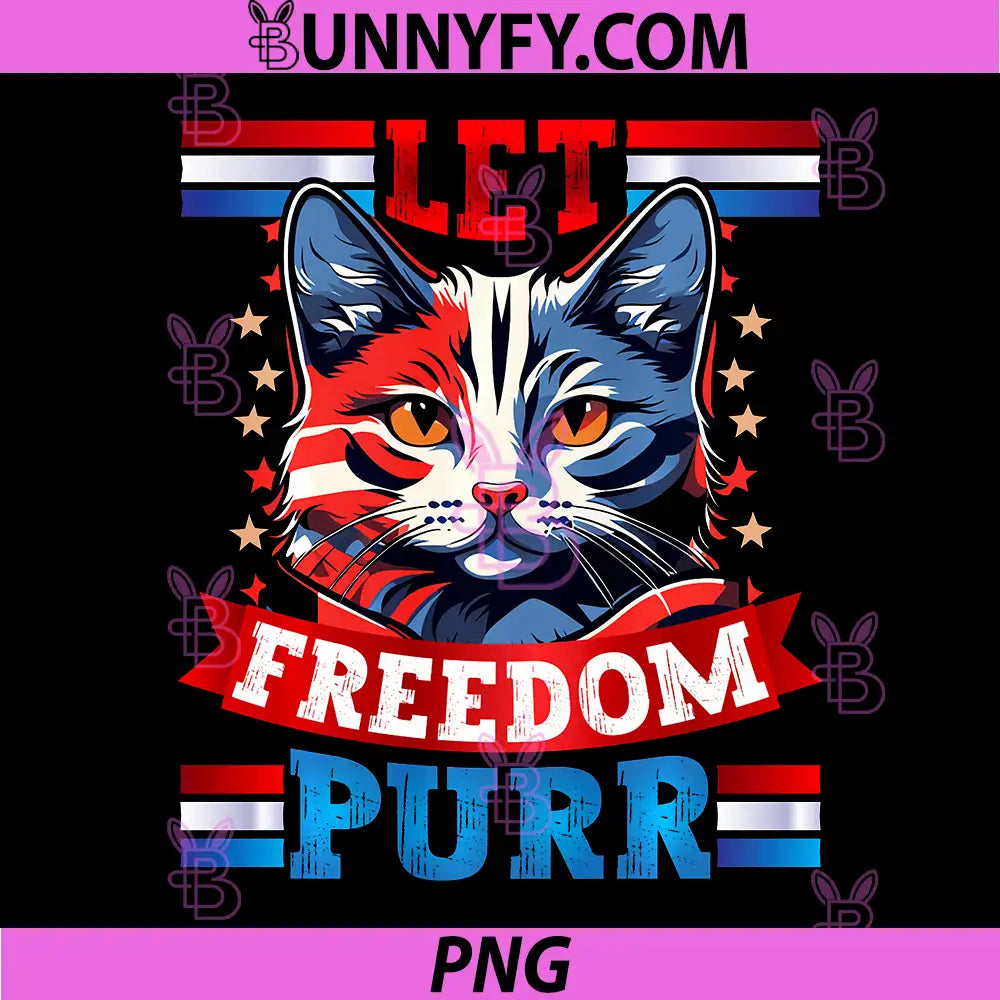 USA 4th of July Party PNG, American Flag Cat Performance PNG