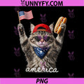 USA America Cat Hot Dog PNG, 1776-2026 4th of July 250 Years PNG