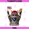 USA America Cat Hot Dog 1776-2026 PNG, 4th Of July 250 Years PNG