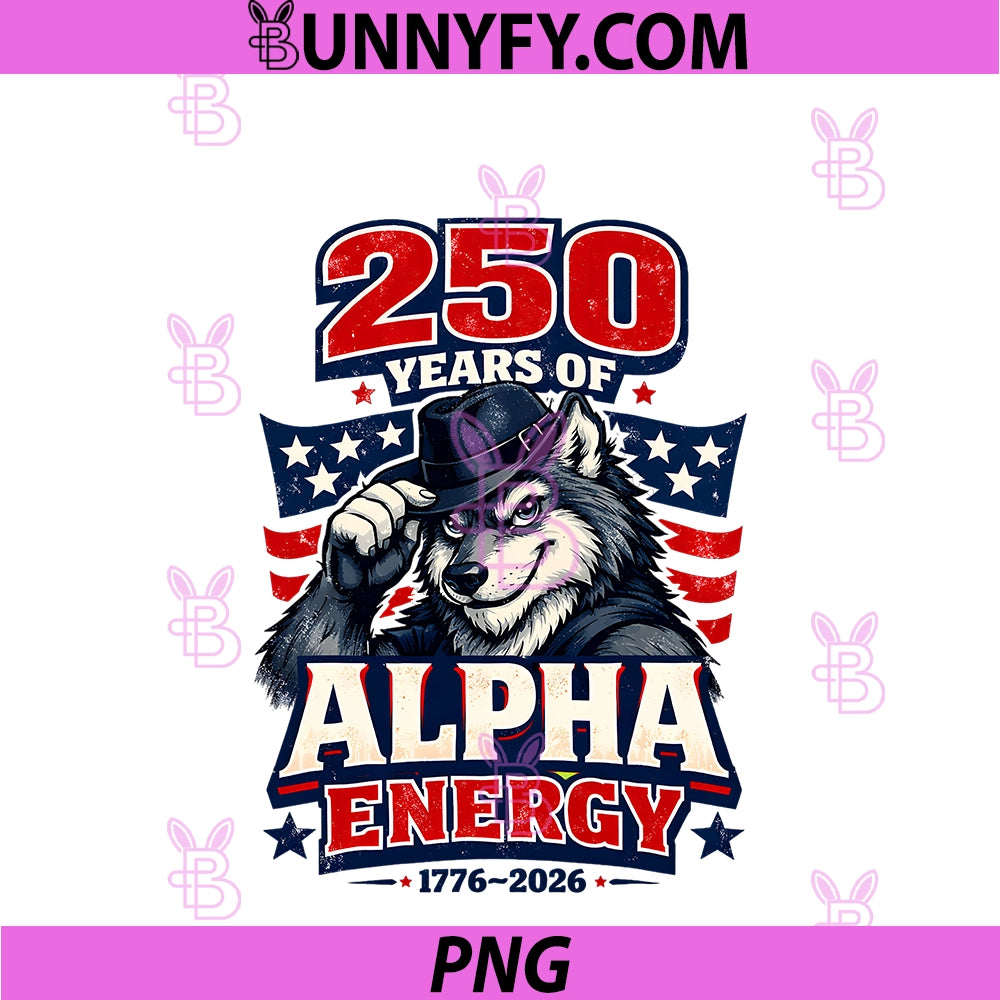 USA Anniversary 250 Years Of Alpha Energy PNG, America 4th July PNG