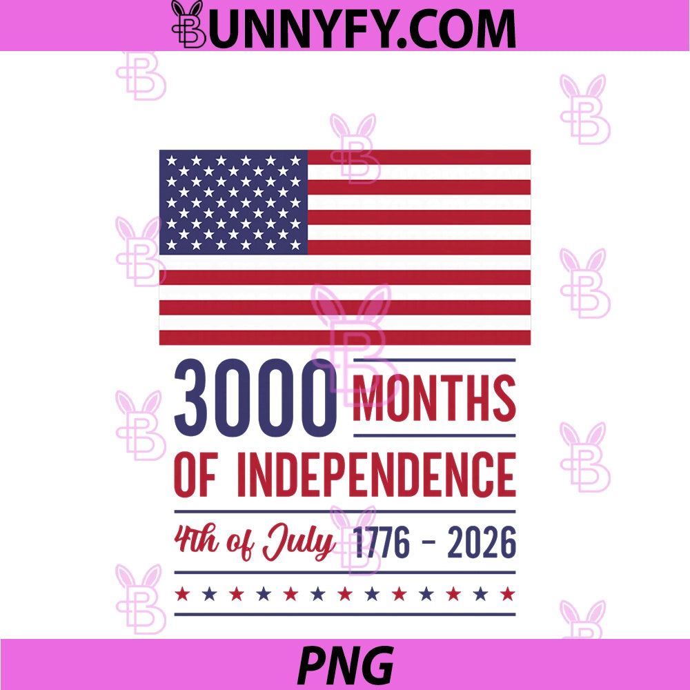 USA Anniversary 3000 PNG, Months 250 Years July 4 US Flag America PNG