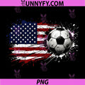 USA Flag Soccer 4th of July PNG, Patriotic Soccer Ball PNG