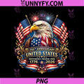 USA Independence 250th PNG, Anniversary 1776 2026 Patriotic Eagle PNG