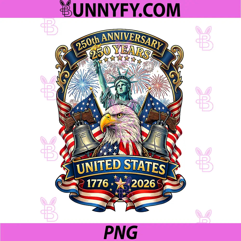 USA Independence 250th Anniversary PNG, 1776 2026 Patriotic Eagle PNG