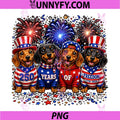 USA Patriotic Dog 250th PNG, Anniversary Dachshund 4th of July PNG
