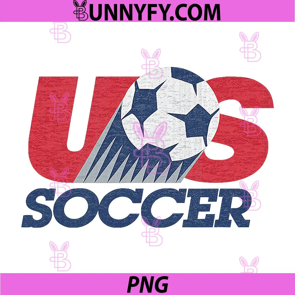 USA Soccer PNG, Retro Soccer PNG