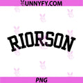 Riodson Arched Bold Lettering PNG, Fantasy Bookish Name Design PNG