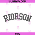 Riodson Curved Text Logo PNG, Minimal Bookish Typography PNG