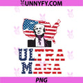 Ultra Mega Patriotic PNG, Trump Republicans USA Flag 2024 Apparel PNG
