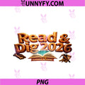 Unearth A Book Read And Dig 2026 PNG, Summer Reading PNG