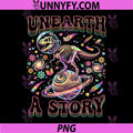 Unearth A Story Bookworm PNG, Student Summer Reading 2026 Space PNG