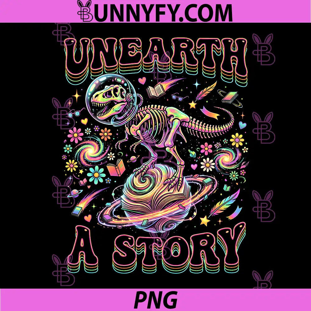 Unearth A Story Bookworm PNG, Student Summer Reading 2026 Space PNG