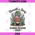 Unearth A Story Summer Reading 2026 PNG, Dinosaur PNG