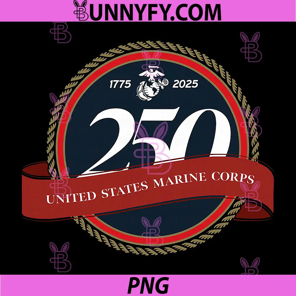 United States Marine Corps PNG, 250th Birthday Seal PNG