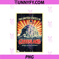 United States Of Greenland PNG, Vintage Political Poster Humor PNG