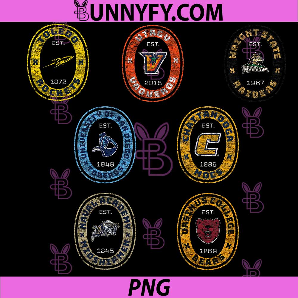 University of San Diego PNG Bundle, Toreros Retro Crest Seal PNG