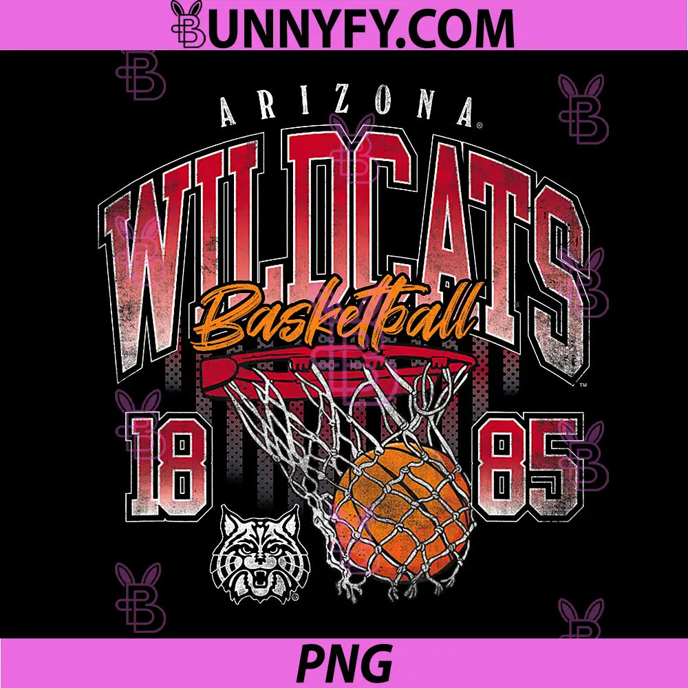 University of Arizona PNG, Wildcats 90s Basketball Hoop PNG