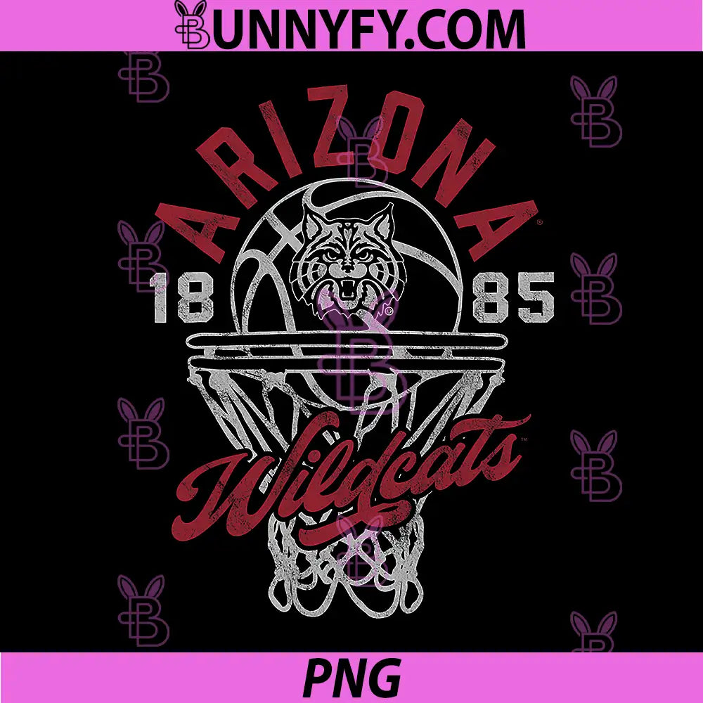 University of Arizona PNG, Wildcats Script Basketball Hoop PNG