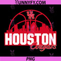 University of Houston PNG, Houston Blue Basketball City Skyline PNG