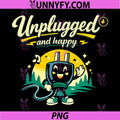 Unplugged and Happy PNG, Retro Script Local Pride Badge PNG