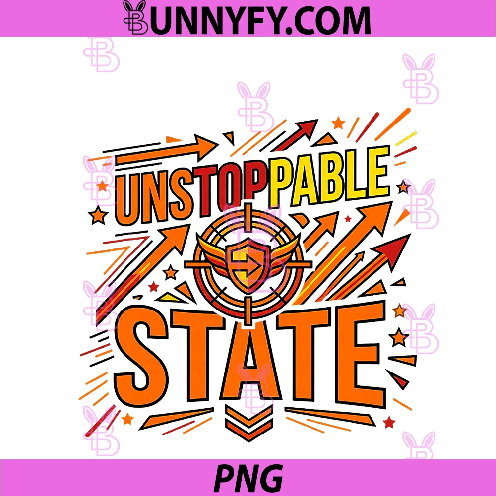 Unstoppable State PNG, Bold Motivation Power Design PNG